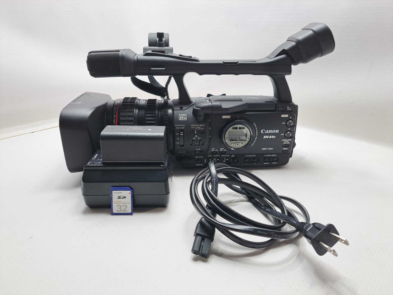 Canon XH-A1S HD Video Camcorder MiniDV HDV1080i + SD Card, Battery & Charger )