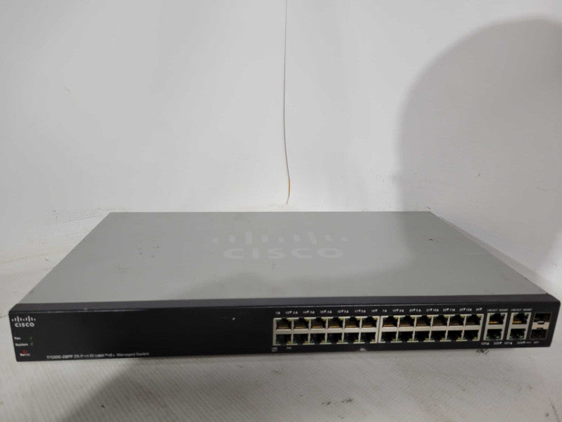 Cisco SG300-28PP 28-Port Gigabit PoE+ Managed Switch SG300-28PP-K9 !