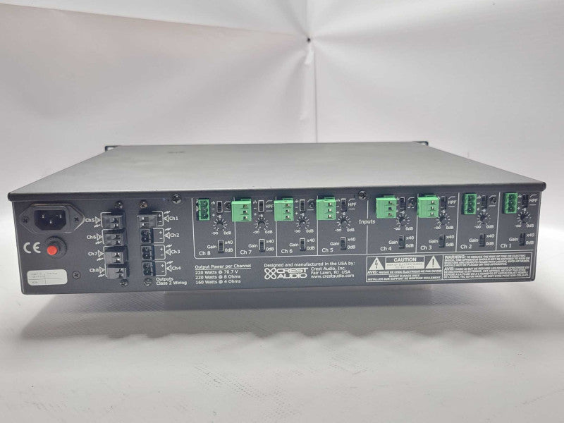 Crest Audio CM 2208 8 Channel Professional Amplifier _