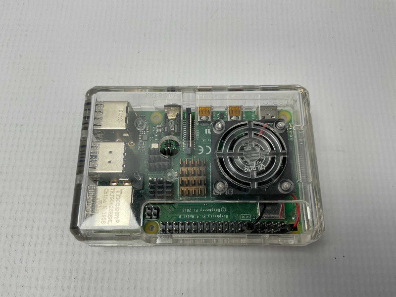 Raspberry Pi 4 Model B 4GB RAM 32GB SD card with Cooling case setup.  -