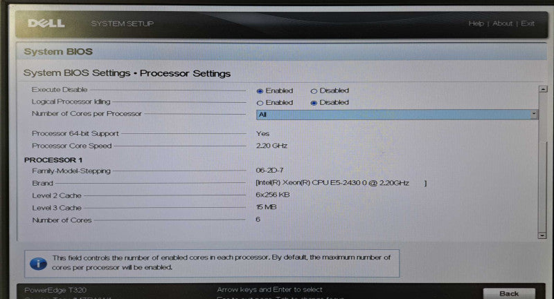 Dell PE T320 1x Xeon E5-2430 @ 2.20GHz 48GB Ram H310 RAID 2 x 495W PSU )