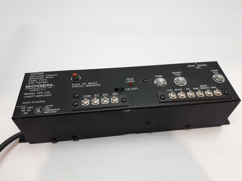 Bogen TPU15A Telephone Paging Amplifier &