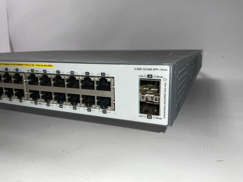 HP E3800 24G-2SPF+ J9573A PoE+ 24 port gigabit network switch  -