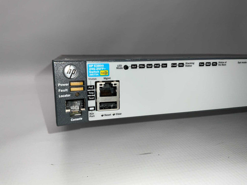 HP E3800 24G-2SPF+ J9573A PoE+ 24 port gigabit network switch  -