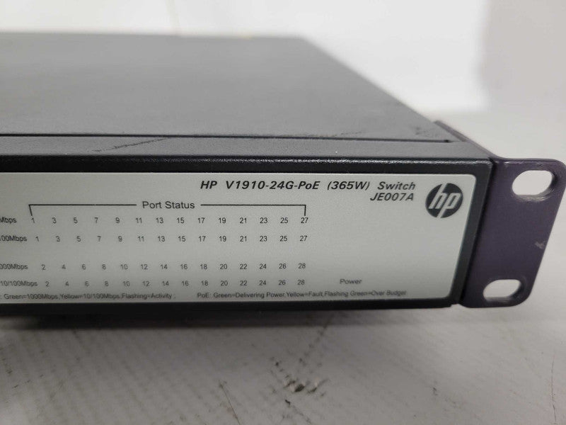 HP V1910-24G-POE 170W JE008A Ggabit PoE 24x port switch !
