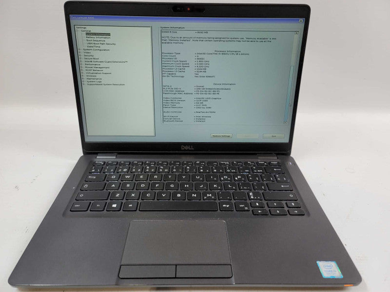Dell Latitude 5300 i5-8365U, 16GB DDR4, 256GB SSD NO OS Î²
