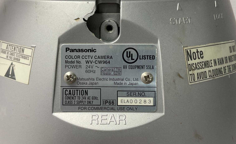 Panasonic WV-CW964 Weather-Proof Outdoor Dome Surveillance Security Camera Q-