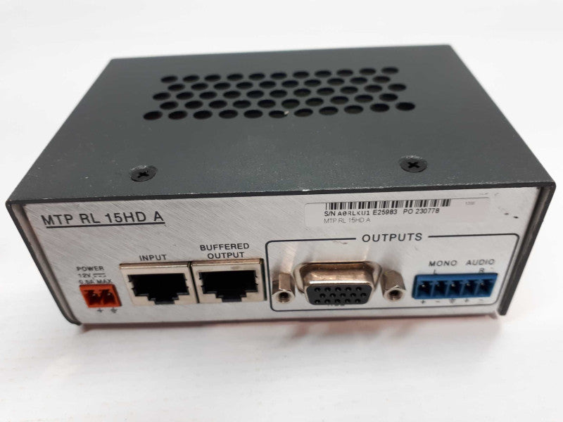 Extron MTP RL 15HD A Twisted Pair Transmitter With Power for VGA and Audio &