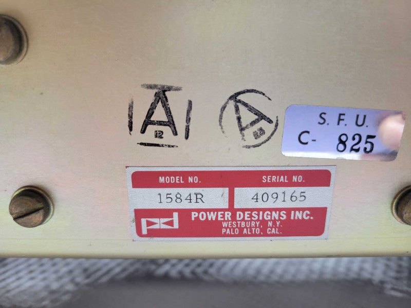 Power design pacific HV-1584R PD High Voltage regulated DC Power supply, READ _
