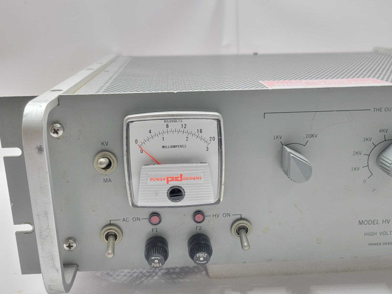 Power design pacific HV-1584R PD High Voltage regulated DC Power supply, READ _