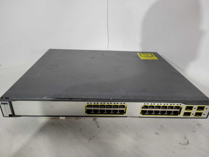 Cisco WS-C3750G-24PS-S 24 Port PoE 3750G Gigabit Switch [READ] !
