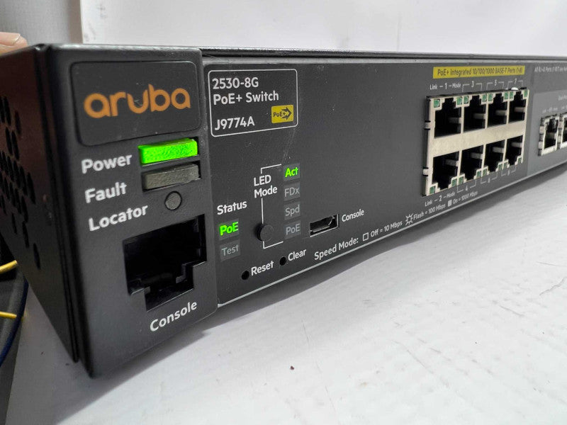 Aruba 2530-8G PoE+ J9774A 8 port gigabit switch  -
