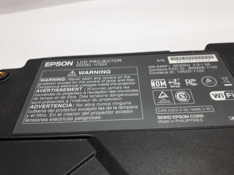 Epson EX9200 Pro WUXGA 3LCD H722A Wireless Projector &