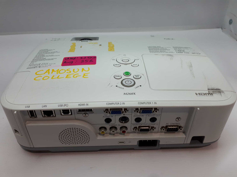 NEC NP-M260X LCD HDMI Projector - 2,600 LUMENS XGA LAN AND ON-BOARD AUDIO &