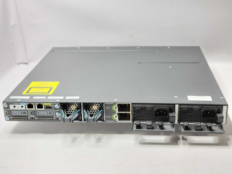 Cisco Catalyst WS-C3750X-24T-S 24-Ports Gigabit Switch w/ 2x PSU, READ _