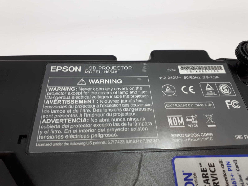 Epson EX7235 1080p H654A PROJECTOR  &