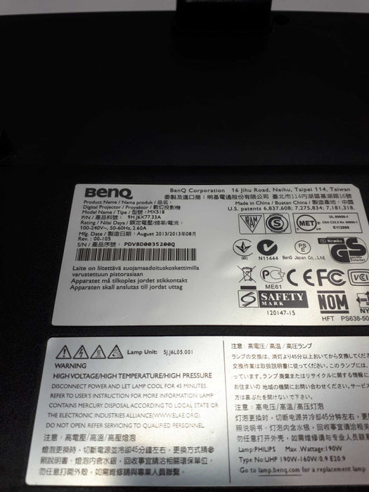 BenQ MX518 2800 Lumen XGA DLP Projector &