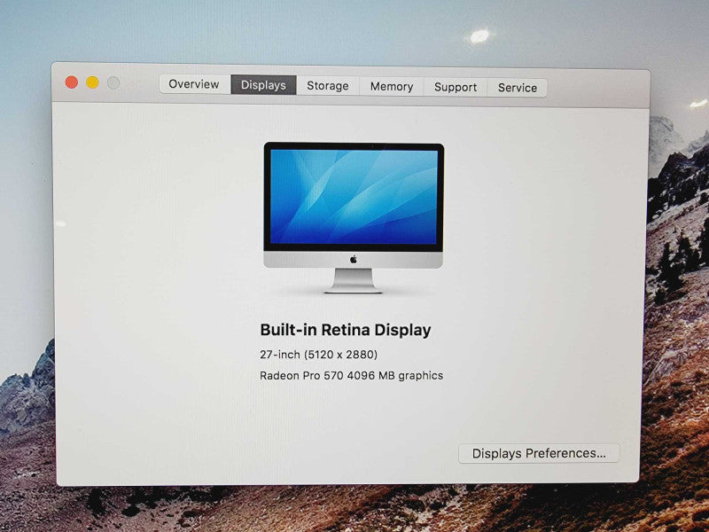 Apple iMac 27-Inch Retina 5K 2017 i5-7500 Radeon Pro 570 4GB 16GB RAM 1TB !