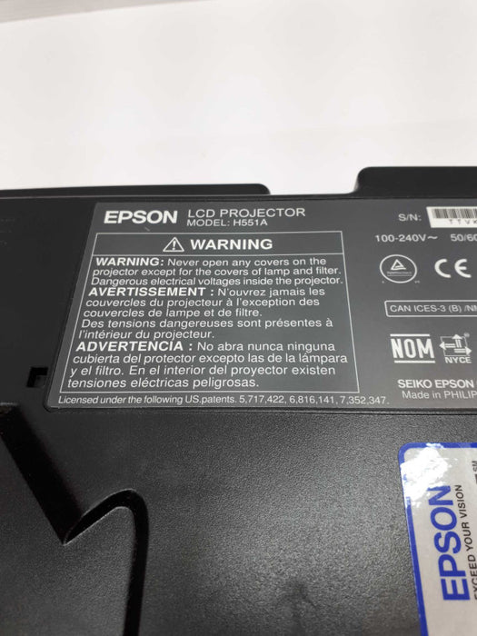 Epson EX5220 H551A 3LCD Projector Black &