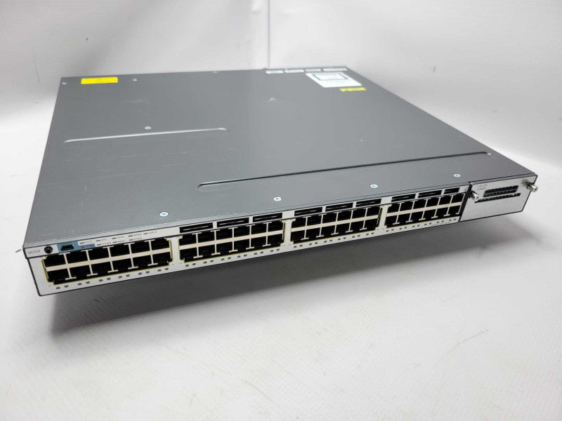 Cisco Catalyst WS-C3750X-48T-S 48-Ports Gigabit Switch w/ 2x PSU, READ _