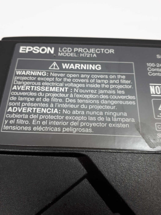 Epson EX7240 H721A  Projector Black &