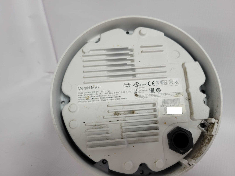 Cisco Meraki MV71-HW PoE Network Surveillance Camera, CLAIMED, READ Q_