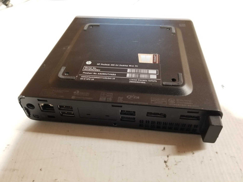 HP ProDesk 400 G4 Desktop Mini PC i5-8500T @ 2.10ghz / 16gb ram / 256gb NvME #