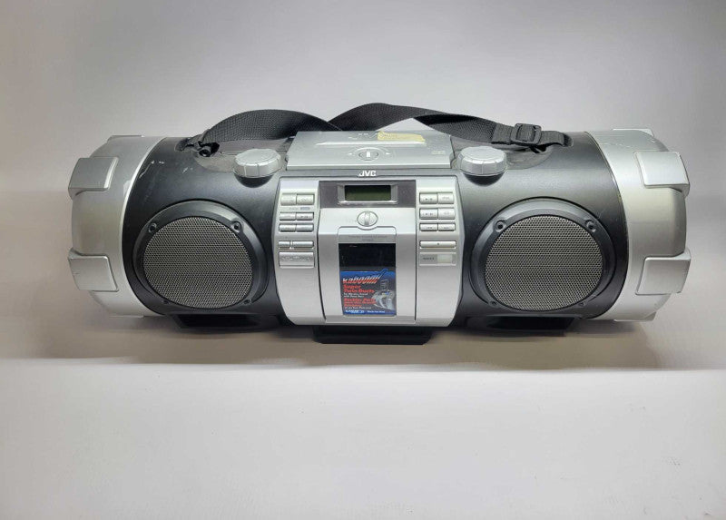 JVC RV-NB50 Boombox with powered woofers, Radio, USB IPod CD (READ)