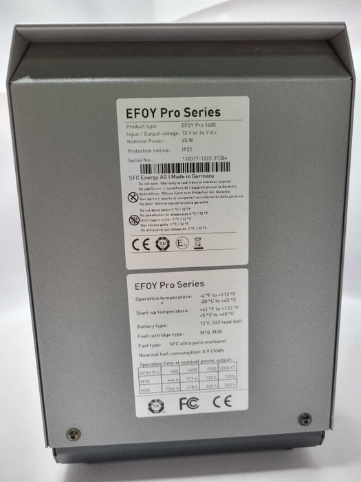 SFC EFOY Pro Series 1600 Intelligent Power Generator 12/24V DC 65W READ_