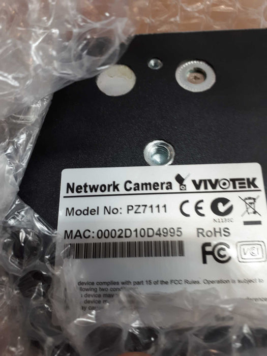 VivTek Network camera PZ7111- See notes and review all pictures &