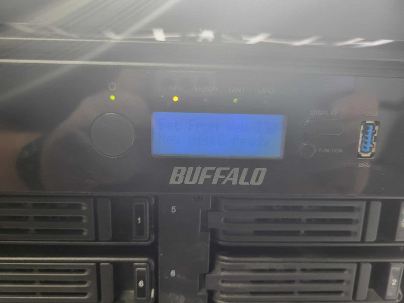 Buffalo TeraStation TS5800D2408 8-Bay NAS with 7x 2TB and 1x 4TB HDDs, Read _