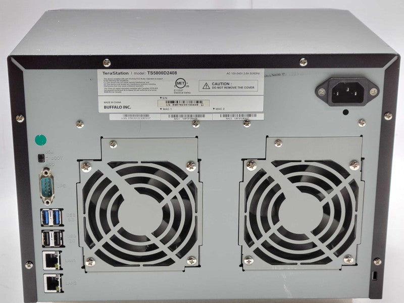 Buffalo TeraStation TS5800D2408 8-Bay NAS with 7x 2TB and 1x 4TB HDDs, Read _