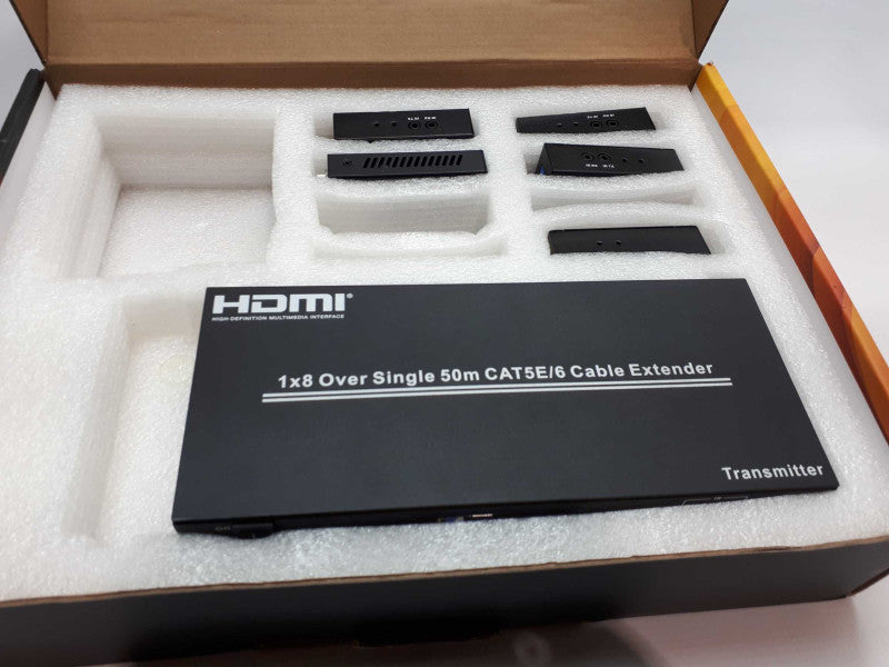 A-NeuVideo  ANI-0108POE 1x8 POE HDMI Splitter Extender, Over CAT5e/6 &
