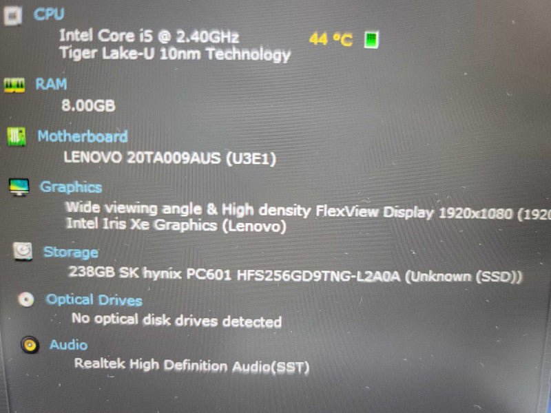 Lenovo ThinkPad E14 i5-1135G7, 8GB DDR4, 256GB m.2  Î²
