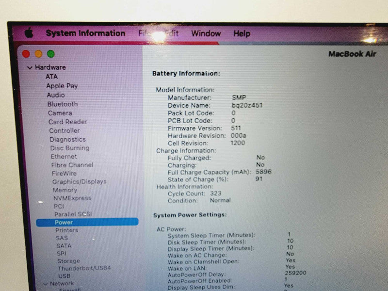 Apple Macbook Air 2017 13\\" Core i7-5650U @ 2.2GHz 8GB DDR3 250GB SSD (