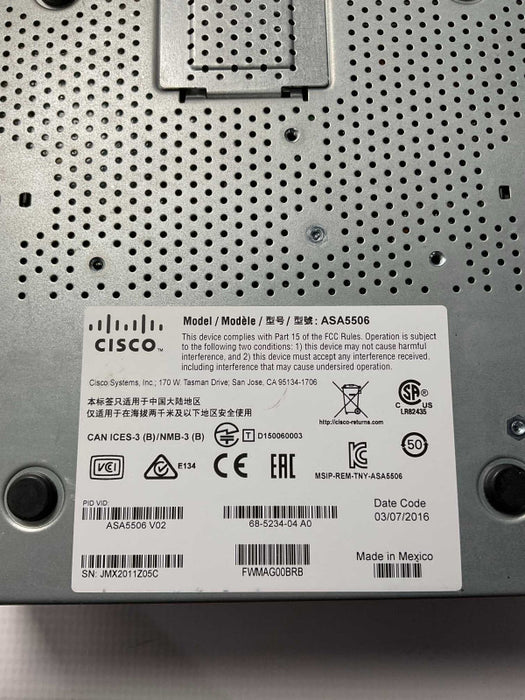 Cisco ASA 5506-X Firewall  -