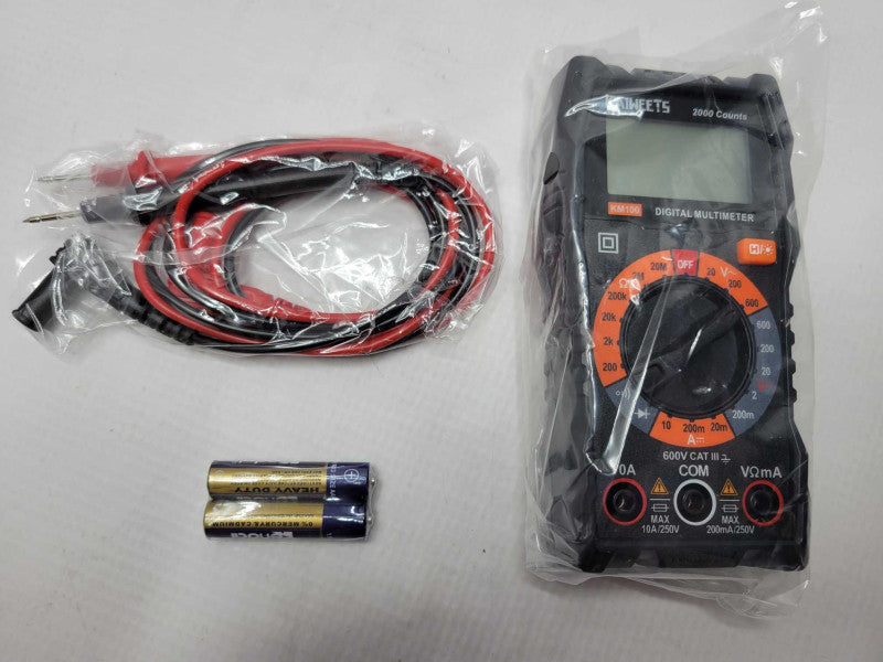KAIWEETS KM 100 Digital Multimeter Voltage Tester AC DC, OPEN BOX _