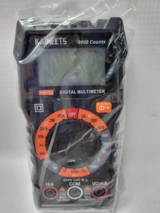 KAIWEETS KM 100 Digital Multimeter Voltage Tester AC DC, OPEN BOX _