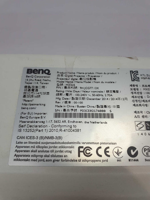 BenQ MX525 3200 Lumens XGA Portable Projector 1200 &