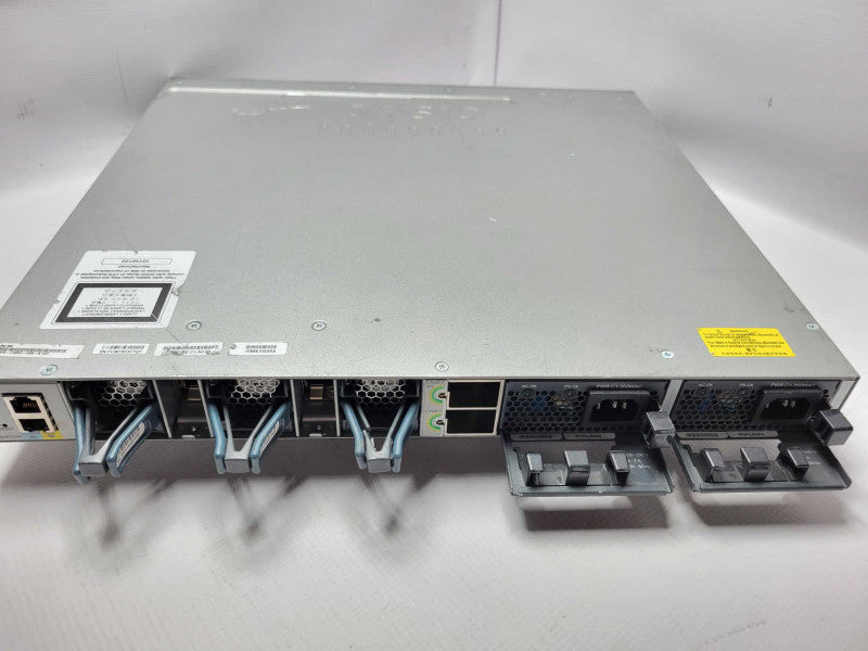 Cisco WS-C3850-24S-S 24-Port Gig SFP Switch w/ C3850-NM-2-10G, 2x PSU SEE Q_