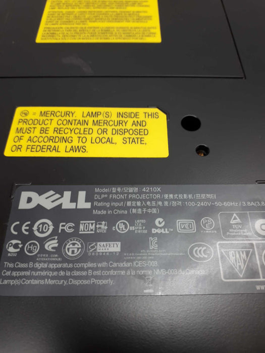 Dell DLP 4210X XGA Conference Room Projector - 3500Lumens  &
