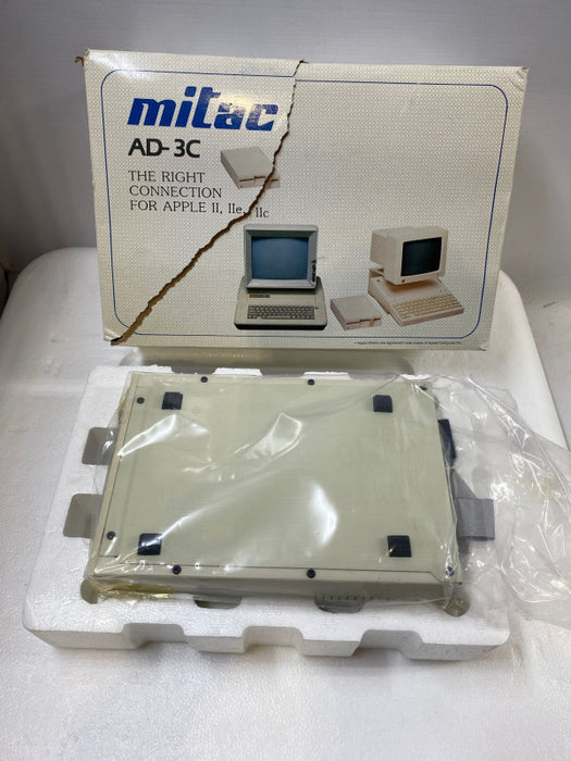 Vintage Mitac AD-3C External 5.25\\" Floppy Drive for Apple II