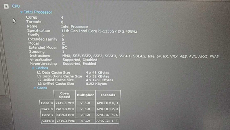 Lenovo E15 Gen 11 i5-1135G7 @ 2.40GHz, 16GB DDR4, 512GB M.2 !