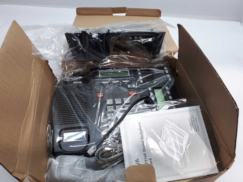 Nortel Norstar T7316E Digital Phone - Charcoal Black w/Base New &