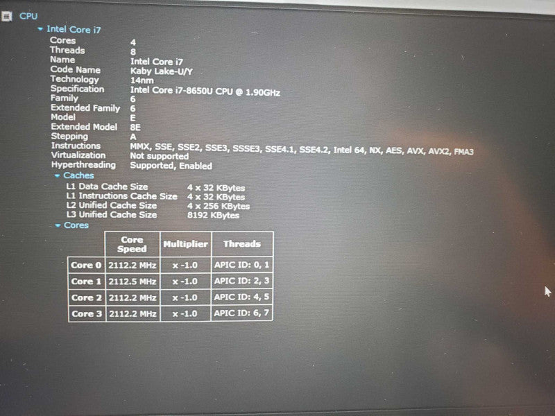 Lenovo ThinkPad T480s Core i7-8650U @ 1.9GHz 16GB DDR4 512GB SSD, NO ADAPTER Q