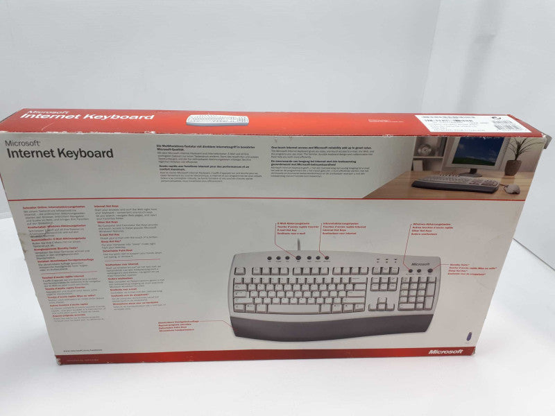 Microsoft C19-00336 Wired Internet Keyboard - OPEN BOX (PS/2) English &