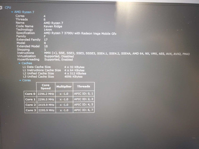 Lenovo TP E595 Ryzen 7 3700U Vega Mobile Gfx 2GB, 16GB DDR4, 1TB SSD