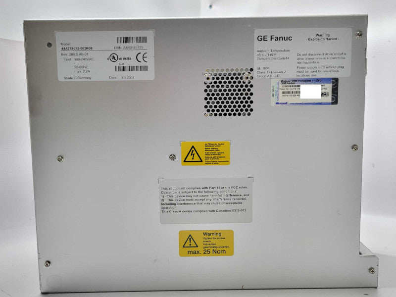 GE Fanuc intelegence 44A751082-002R08 PLC Processor, No HDD _