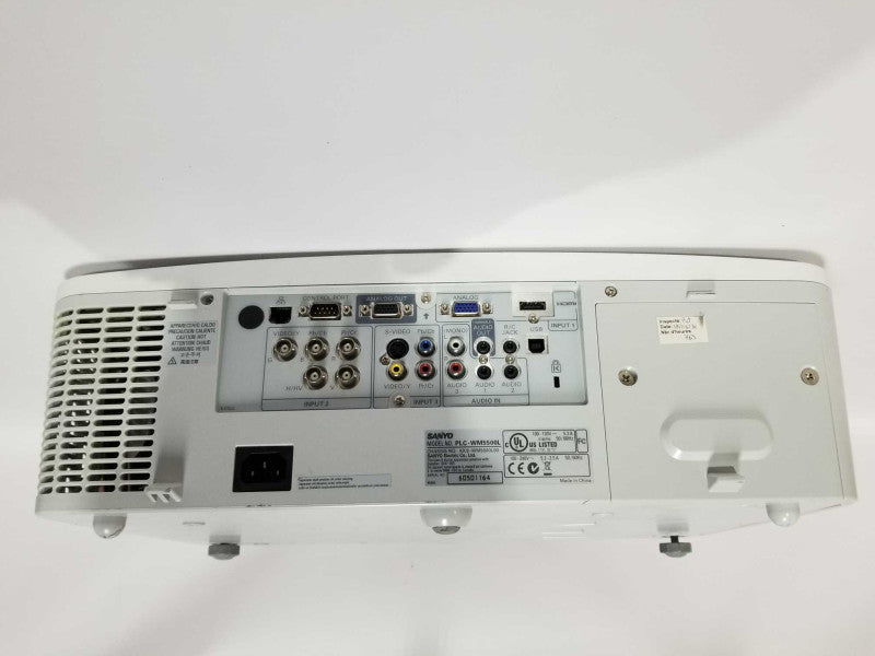 Sanyo PLC-WM5500L WXGA Projector - Unit has damage  - 1384 hours - READ #