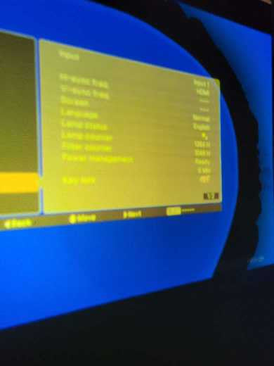 Sanyo PLC-WM5500L WXGA Projector - Unit has damage  - 1384 hours - READ #